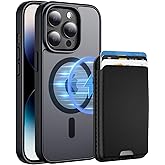 Ntwinro Magnetic for iPhone 14 Pro Case with Detachable Magnetic Wallet, Compatible with MagSafe, Credit Card Holder, RFID Blocking, Military Protective Slim Phone Cover, Black