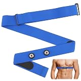 Heart Rate Monitor Chest Band for Polar H10 H9 H7, Adjustable Waterproof Replacement Chest Strap Compatible with Polar Garmin (Blue)