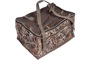 THUNDERBAY 12-Slot Duck Decoy Bag, Water & Dirt Drain Design Slotted Decoy Bag with Padded & Adjustable Shoulder Strap for Duck Hunting