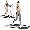 ANCHEER 2 in 1 Folding Treadmill, Portable Under Desk Treadmill for Home Gym Office, Electric Compact Running Walking Machine