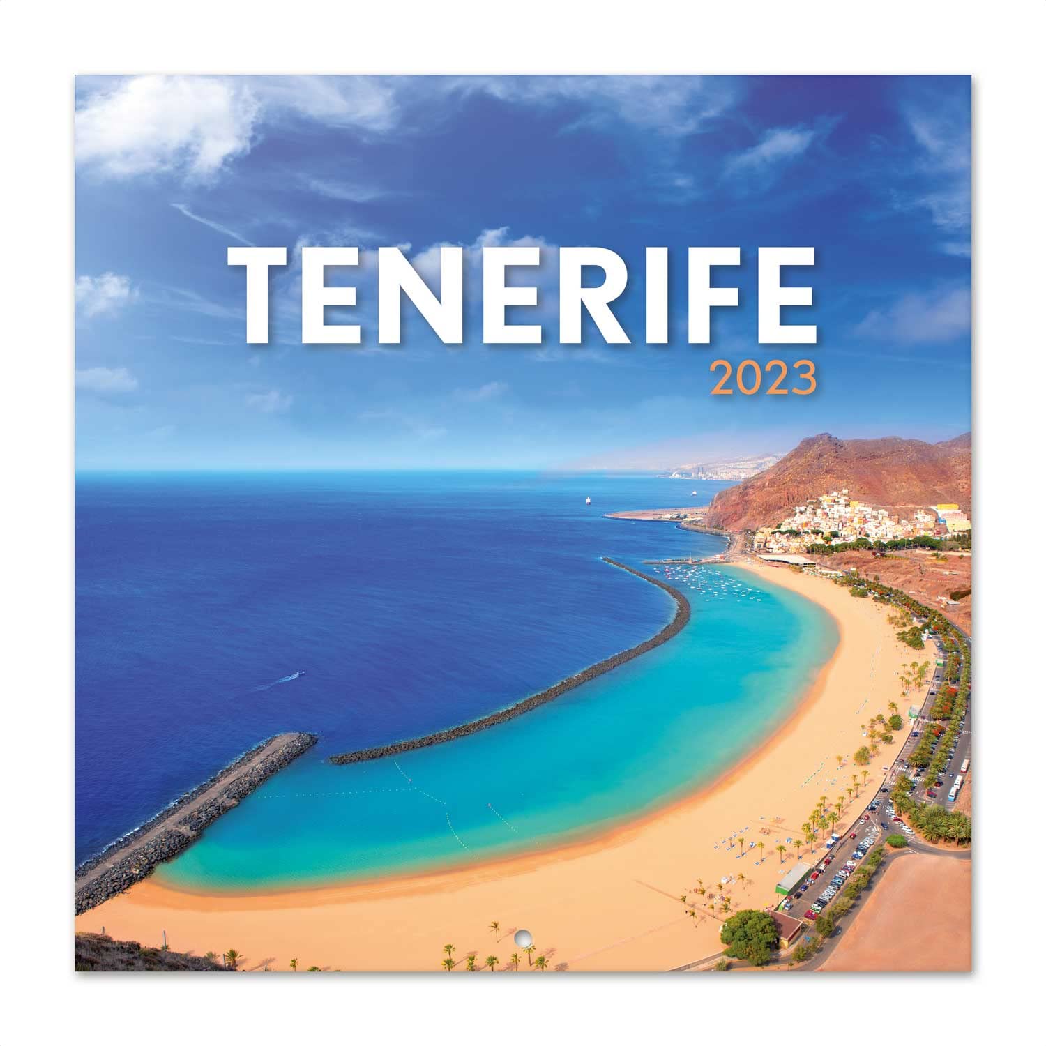 Grupo Erik Tenerife Wall Calendar 2023 12' x 12' FSC| 12 Month Planner | Square Wall Calendar 2023 | Family Planner Calendar 2023 | Travel Calendar 2023 | + 4 Bonus Months