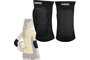 Peabownn Volleyball Elbow Pads Youth 2XS-XL - Kids Teens Elbow Protector with Thicken Sponge Breathable Padding