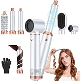 5 in 1 Blow Dryer Brush, Upgrade Hair Dryer Brush Air Curler Air Curl Wrap | Styler, Detachable Hot Air Brush Hot Air Styler Curling Brush Iron, Hair Styling Tools for Drying Curling Straightening