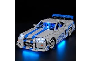 LIGHTAILING Light for Lego-42210 2-Fast-2 Furious-Nissan-Skyline GT-R (R34) Car - Led Lighting Kit Compatible with Lego Build