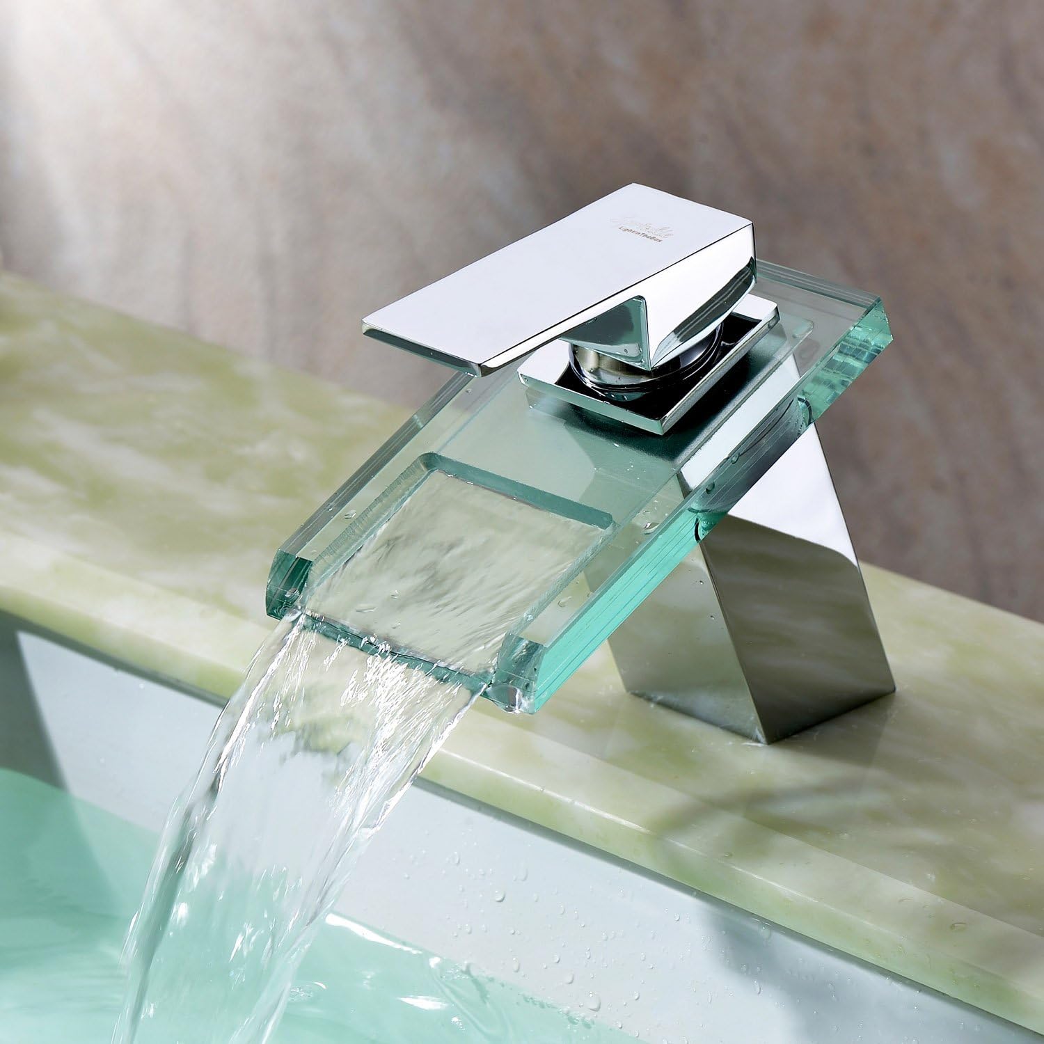 Sprinkle Widespread Waterfall Bathroom Sink Faucet With Glass Spout Chrome Finish Deck Mount Vessel Sink Vanity Bathtub Mixer Taps Sprinkle Widespread Waterfall Bathroom Sink Faucet With Glass Spout Chrome Finish Deck Mount Vessel Sink Vanity Bathtub Mixer Taps