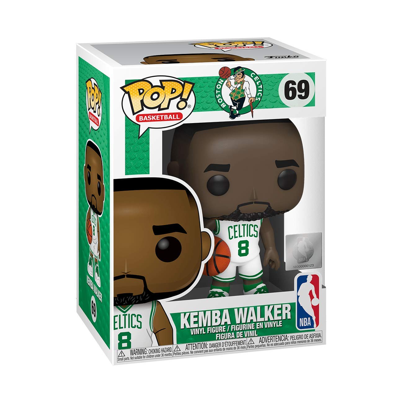 Funko POP! NBA: Celtics-Kemba Walker - Collectable Vinyl Figure - Gift Idea - Official Merchandise - Toys for Kids & Adults - Sports Fans - Model Figure for Collectors and Display