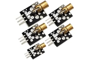 KIRO&SEEU 5pcs KY-008 Laser Transmitter 5V Laser Dot Diode Sensor Module Board for Arduino