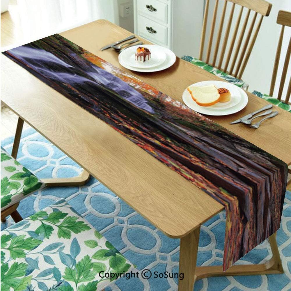 Outdoor Table Runner for Farmhouse Dining Coffee Table Decorative