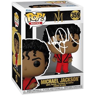 Michael Jackson #360 Billie Jean Facsimile Signed Reprint Laser Autographed Funko POP! Rocks Figurine with Protector Case - View 8