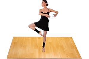ODOXIA Marley Dance Floor for Home & Studio | Available In 4Ft x 6Ft & 3Ft x 4Ft | Portable Dance Floor Mat for Ballet, Tap, Irish Dancing & More| Roll-Out Vinyl Flooring for Dancers | Marley Flooring | 5MM