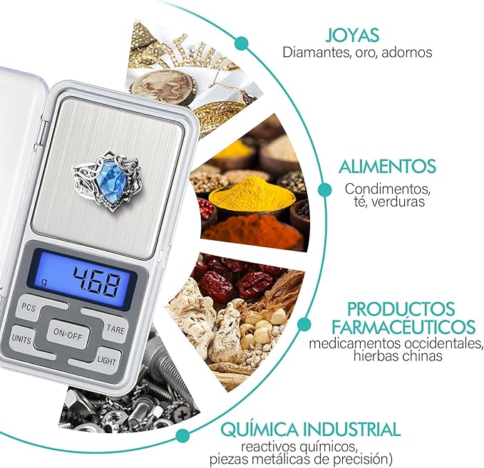bascula gramera para cocina o joyas