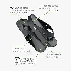 OOFOS OOriginal Recovery Sandal, Slate - Women’s