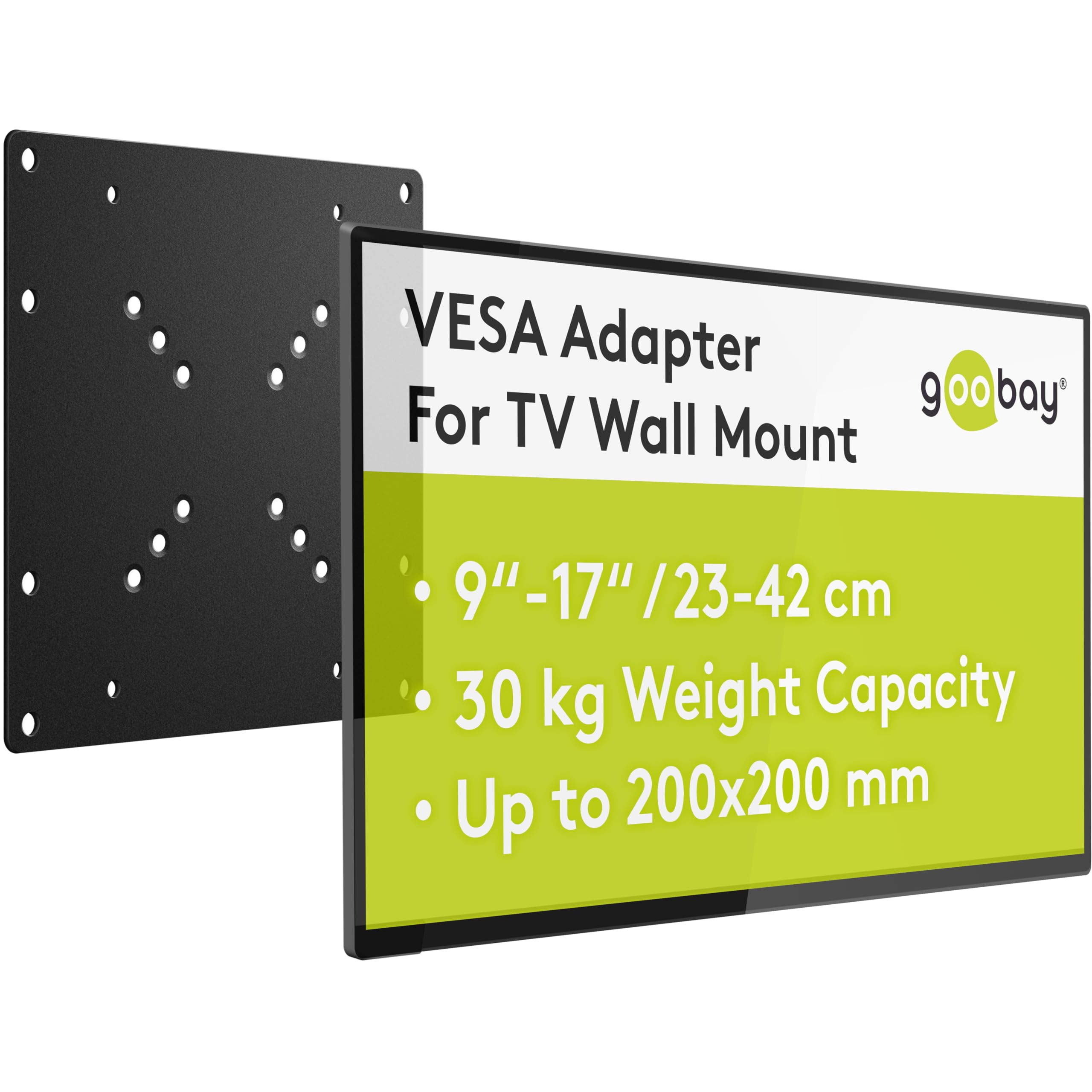 goobay 63267 VESA Adapter for TV Wall Mount, black