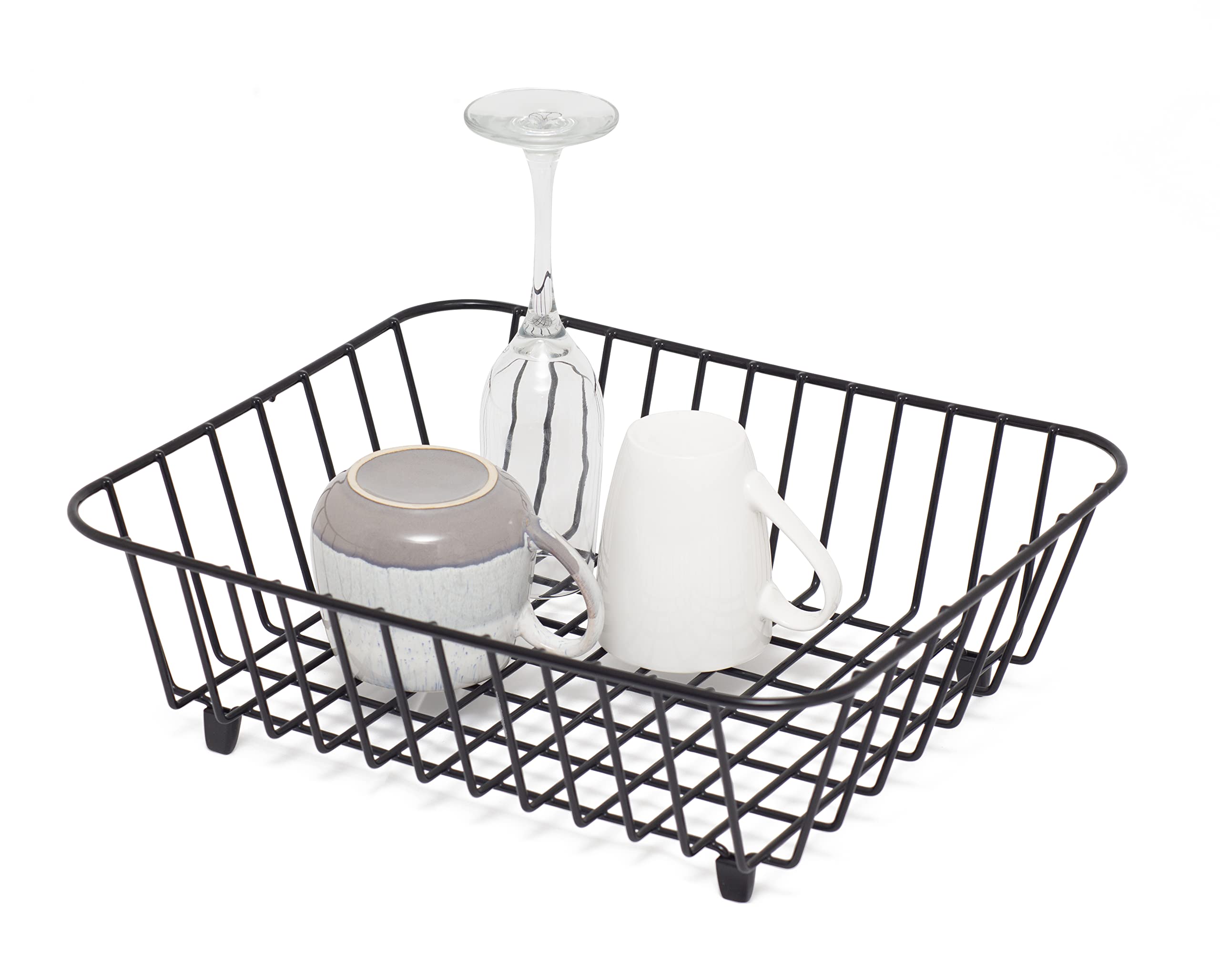 simplywire – Kitchen Sink Basket – Dish Drainer – Black
