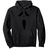 Scream Ghost-face Lazy Halloween Costume Scary Creepy Spooky Pullover Hoodie