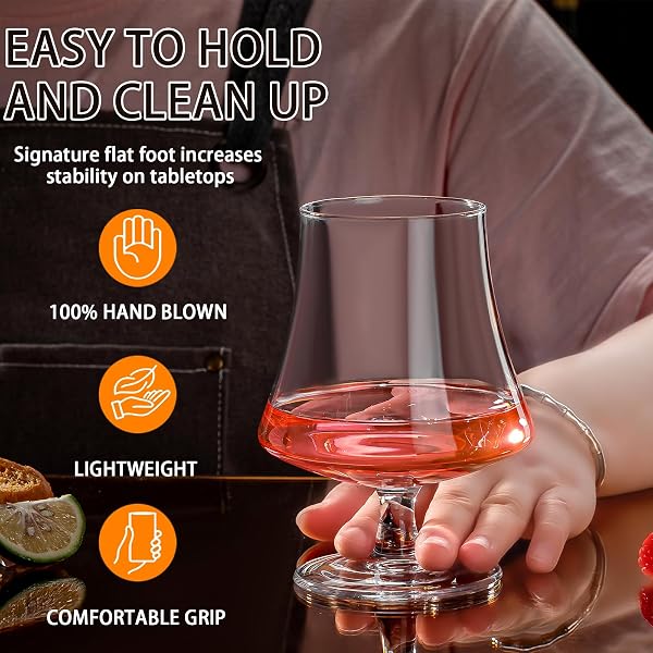 WOOKGREAT WINE GLASSES, 6 PACK 15 OZ HANDMADE PREMIUM CRYSTAL RED & WHITE WINE GLASSES WITH ITALIAN STYLE UNIQUE SHAPE, LONG STEMMED DRINKING GLASSES FOR CHAMPAGNE, COCKTAIL GLASSES, WINE GIFTS