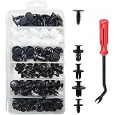 Car Retainer Clips, 100 Pcs Auto Tools Accessories Body Clip Push Kit Plastic Fasteners Rivet Kits for Ford, Toyota, Honda, B