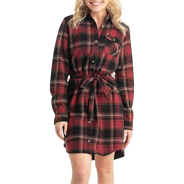 navy blue dress for baby girl Winter Spice Flannel Dress – Kiel James Patrick main image 1