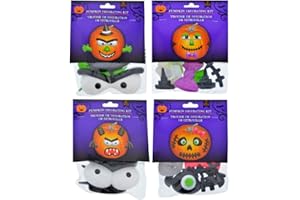 Greenbrier International Pumpkin Decorating Kits, 4 Different Sets (Monsters & Witche)
