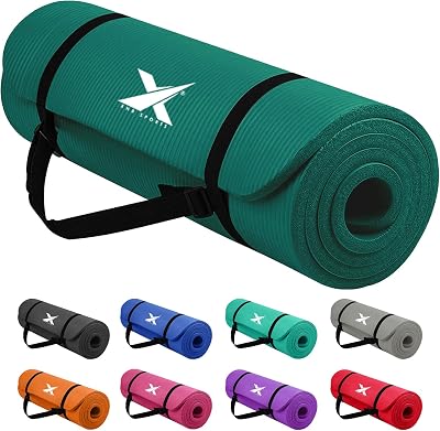 Xn8 Sports Yoga Mat 10mm 15mm NBR Thick Non-Slip Carry Strap