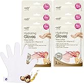 Epielle Hydrating Hand Mask 6 Pairs, Relieve and Soften with Shea Butter & Jojoba Oil, Deep Moisturizing Gloves for Dry, Cracked Hands, Self Care Gifts for Women, Spa Kit, Stocking Stuffers