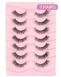 False Eyelashes Wispy Lashes Natural Look Fake