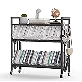 foriy Book Carts 3 Tier 35.4x32x9.84 in Rolling