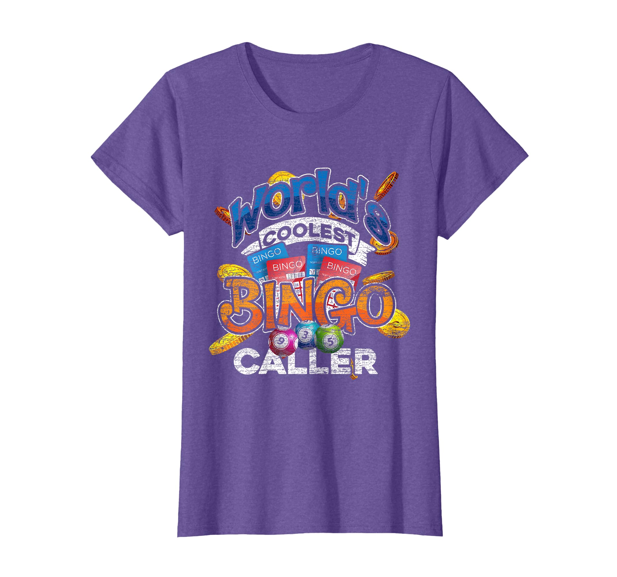 Funny Bingo Caller Gift Worlds Coolest Bingo Caller Bingo T-Shirt