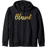 Blessed Gold T-shirt Zip Hoodie