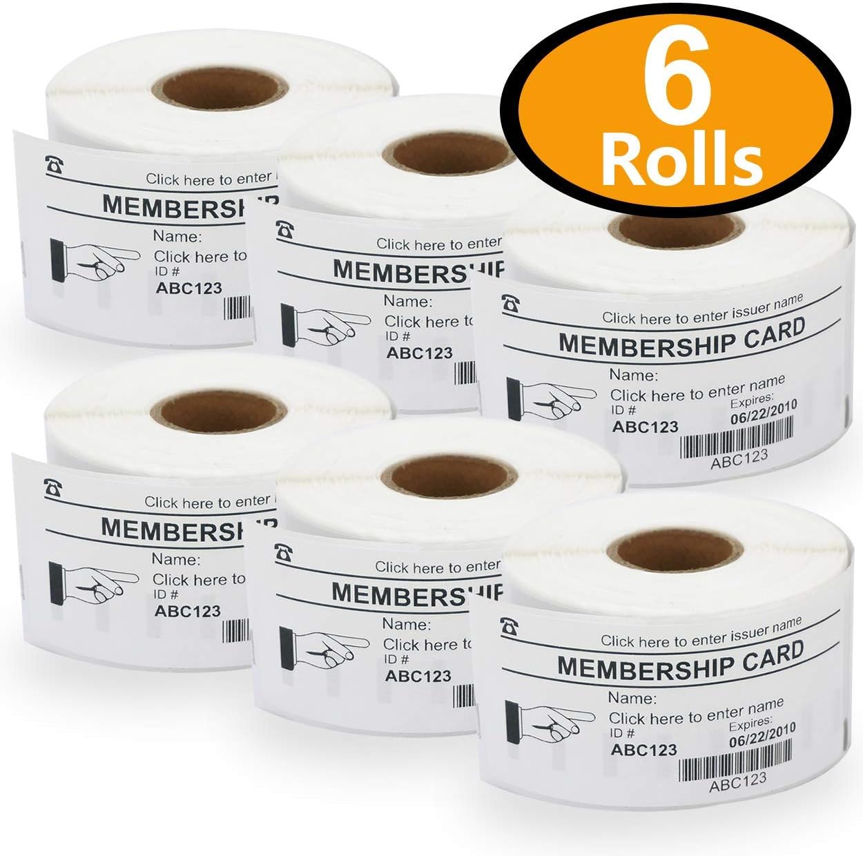 10 Compatibles Rouleaux Papier 11355 S0722550 19mm X 51mm Étiquettes Pour Dymo LabelWriter 4XL 450 400 330 320 310 Twin Turbo Duo Seiko SLP 450 400 240 200 120 100 Pro (500 Étiquettes Par Rouleau