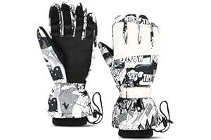 Lorpect Ski Gloves, Waterproof Snow Gloves, Touchscreen Snowboard Gloves, Winter Warm Gloves for Cold Weather