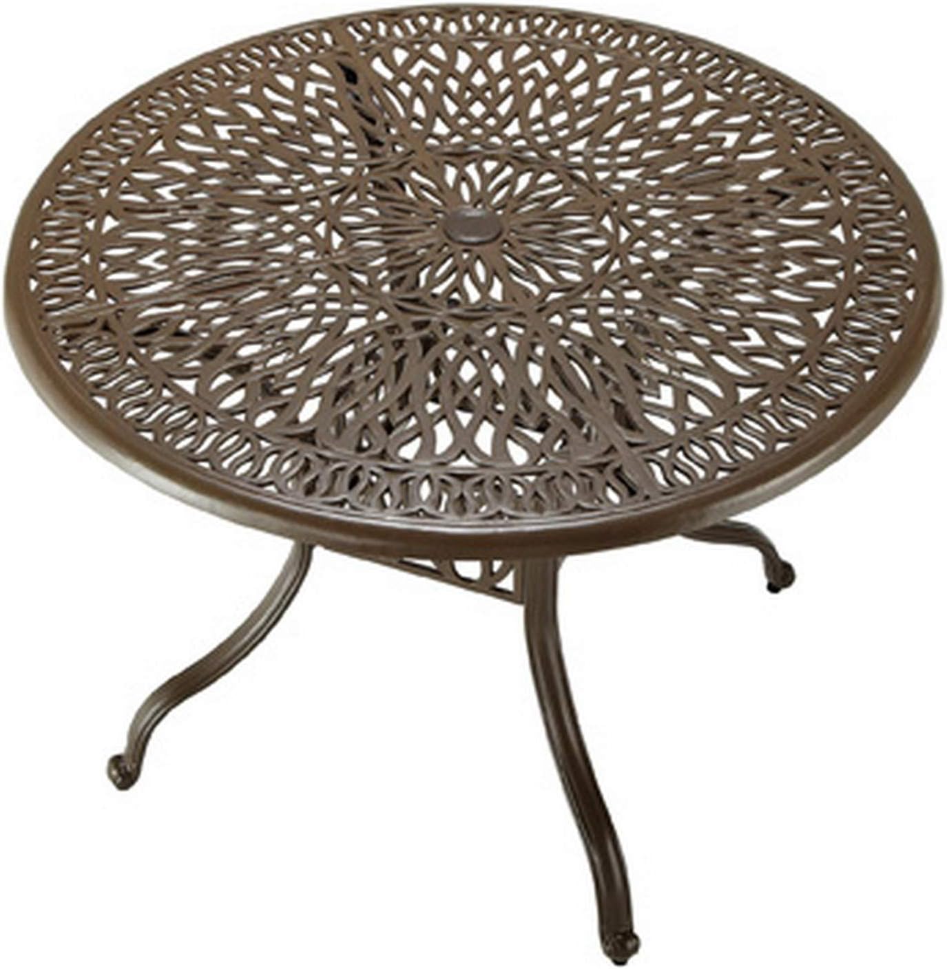 homestyles 6659-30 Outdoor Dining Table, 42Lx42Dx29.75H, Taupe : Garden & Outdoor