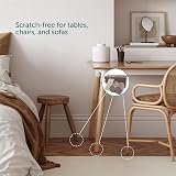 shinfly 100 Pcs Felt Furniture Pads with Box Beige Floor Protectors Chair Legs view 6