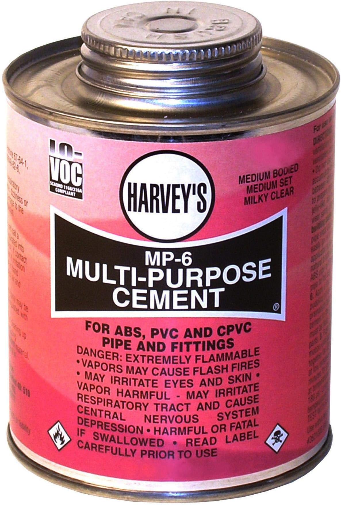 MP-6 MULTI-PURPOSE CEMENT PVC, ABS, CPVC CLEAR 16OZ [DIY & Tools] [DIY & Tools]