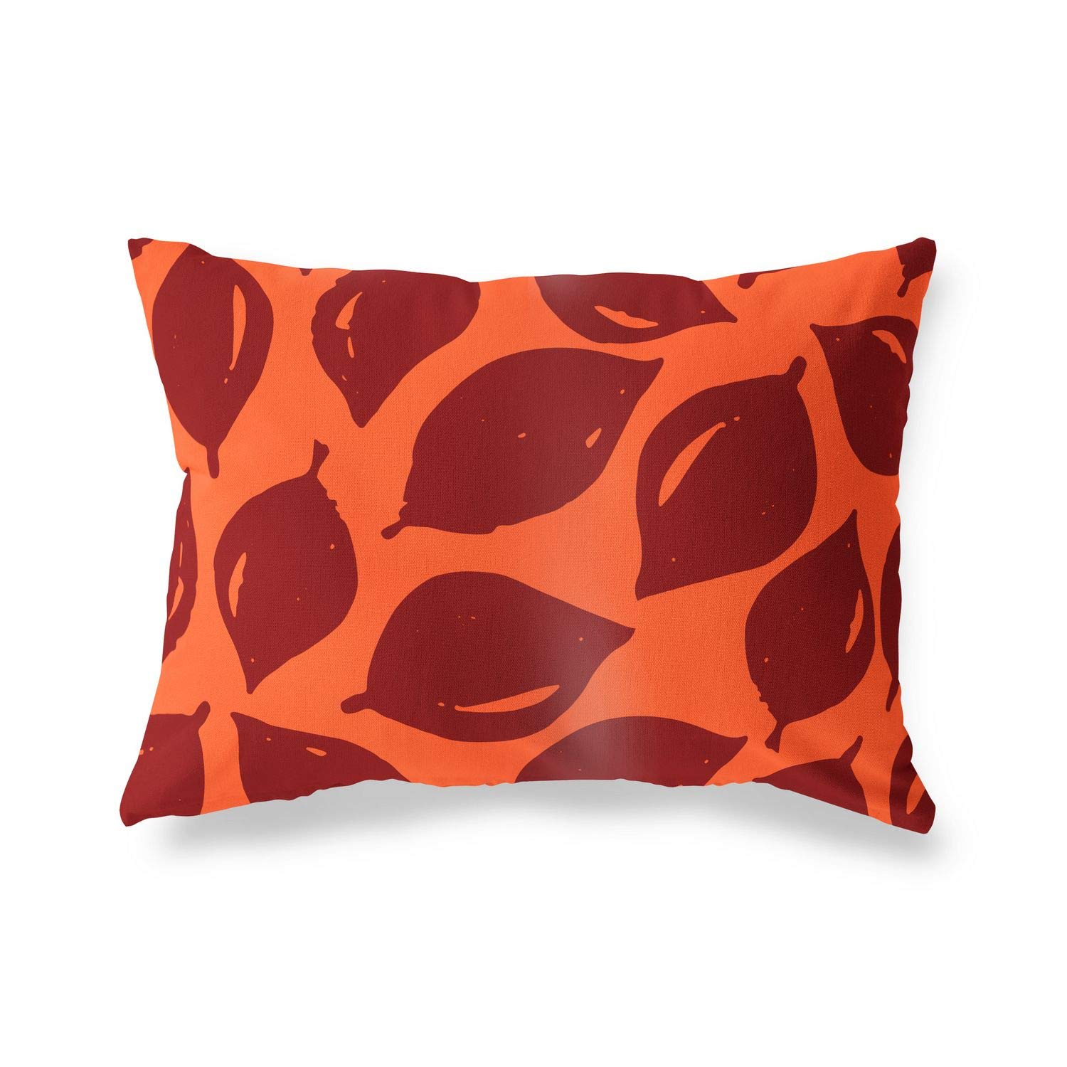BonaMaison Decorative Cushion Cover, Orange Bordeux Throw Pillow Covers, Home Decorative Pillowcases for Livingroom, Sofa, Bedroom, Size: 45X60 Cm - Designed and Manufactured in Turkey