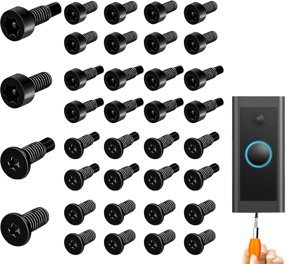 WchoeSS 32 Screws Ring Video Doorbell 2 Pro Compatible T16 T5 Set
