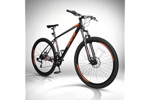 Convend 24/26/27.5 Inch Mountain Bike for Adults & Teens, 21-Speed Pro Gear with Twist Shifter, Dual Disc Brakes & Front Suspension Fork, All-Terrain Tires for City & Trail Riding