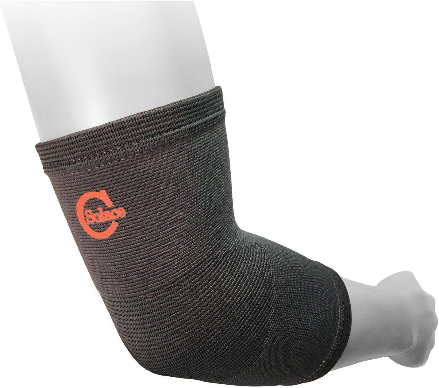 Solace Care Bamboo Charcoal Elbow Support - Arthritis Pain Relief Elbow Sleeve - Athletic Protective Gear - (SIZE: XL)