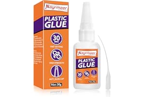 NAYRMAER 30g Plastic Glue, Super Glue for Plastic, Plastic to Plastic Glue for Bonding Plastic and Other Materials, Super Instant Glue for Plastic, Acrylic, Model