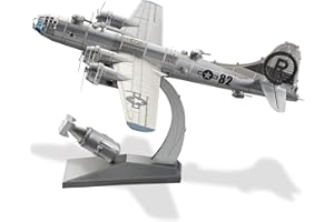 Piececool 3D Metal Puzzles, B-29 Bomber Superfortress American Military Airplane Model Building Kits for Adults DIY Assembly Brain Teaser Puzzle, Best Dad Boyfriend Gifts & Desk Decor.