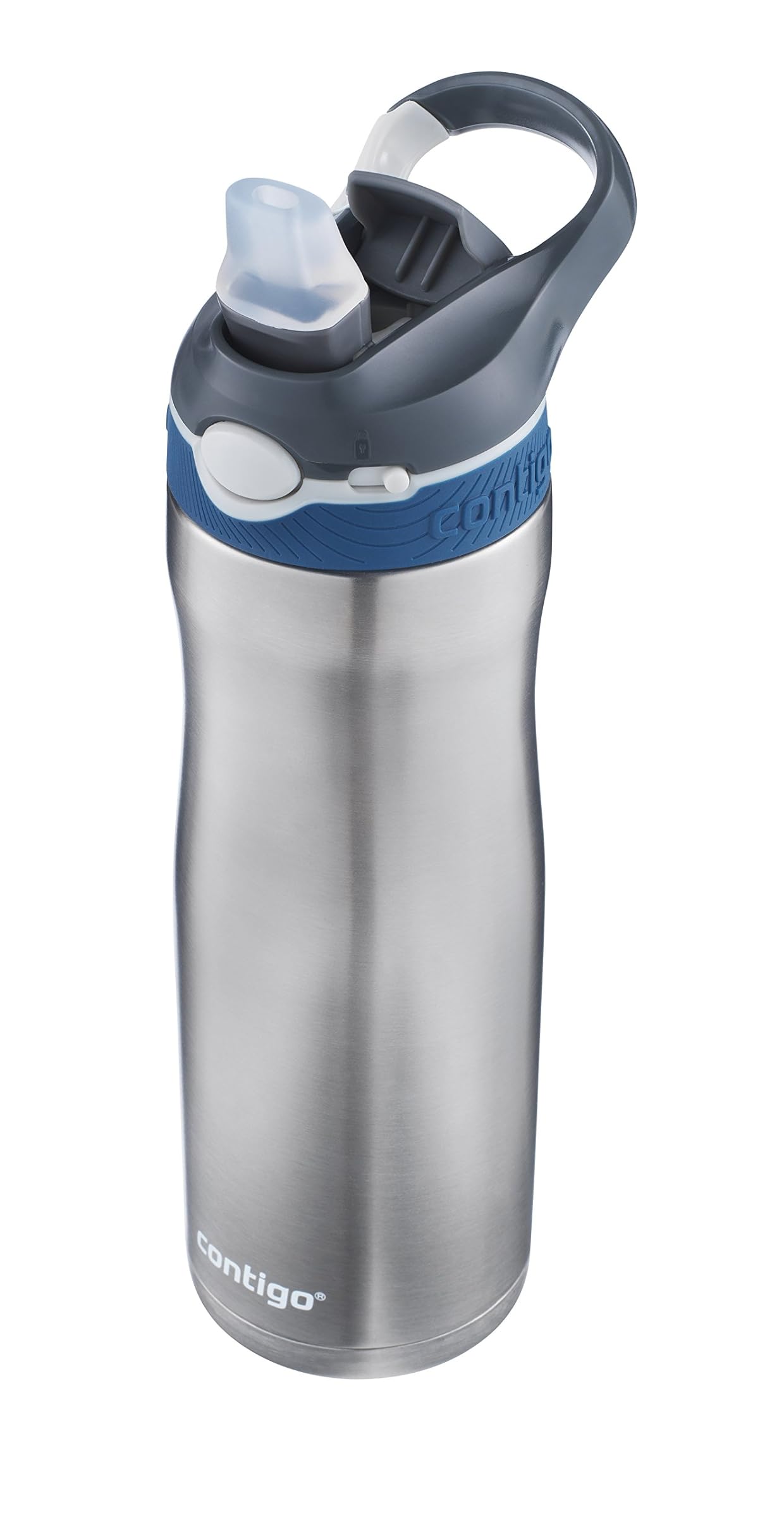 Contigo Water Bottle 20 oz. Auto Pop Straw assyurandotiru Stainless Steel