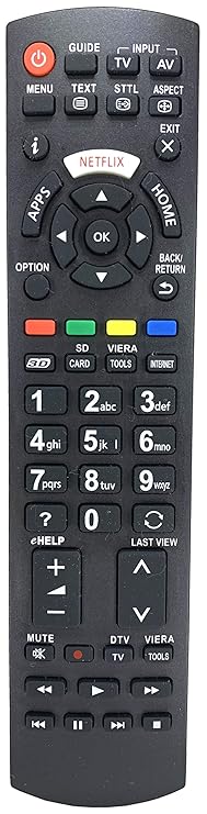 Ersatz Fernbedienung passend für Panasonic TX-40DX600E | TX-40DX603E | TX-40DXU601 | TX-40DXW604