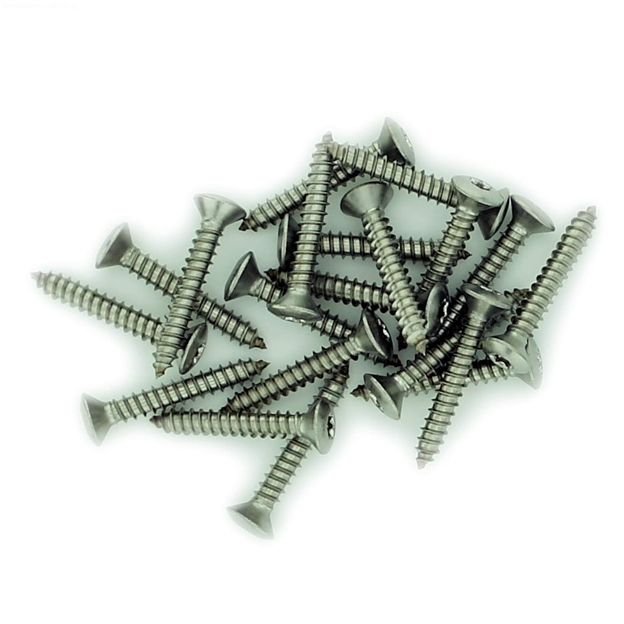 No.12 x 1.975 (5.5mm x 50mm) TX Raised Countersunk Self-Tapping Screw - Stainless Steel (A2) (Pack of 20)