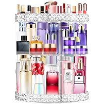 Amazon.com: DenCert 360 Rotating Makeup Organizer, Large Capacity ...