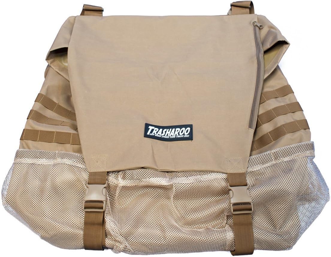 Trasharoo Spare Tire Trash Bag TAN: Sports & Outdoors