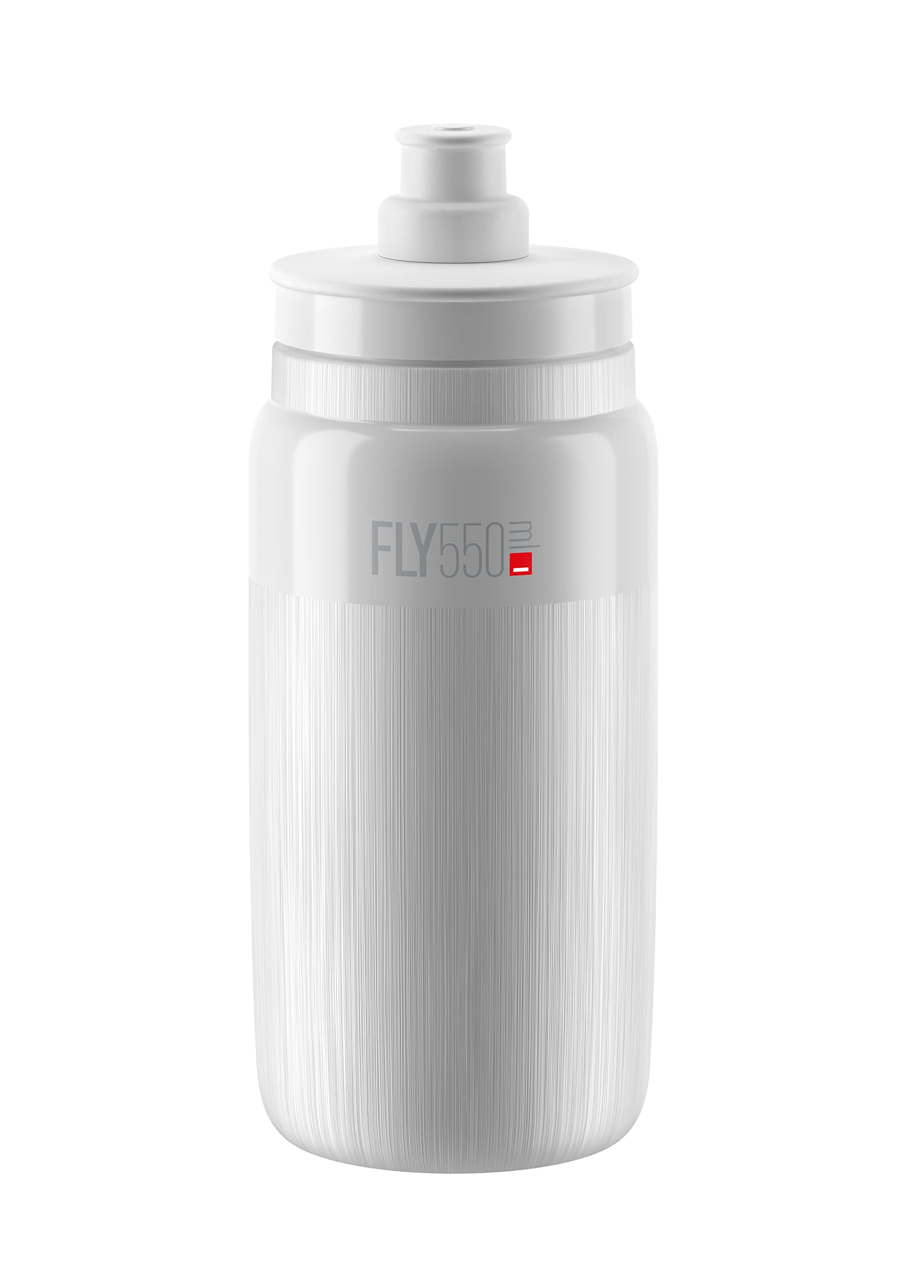 Photo 1 of Elite Fly 550ml Bottle (White, Tex) – Ultra-Lightweight Ergonomic Sports Water Bottle with Enhanced Grip