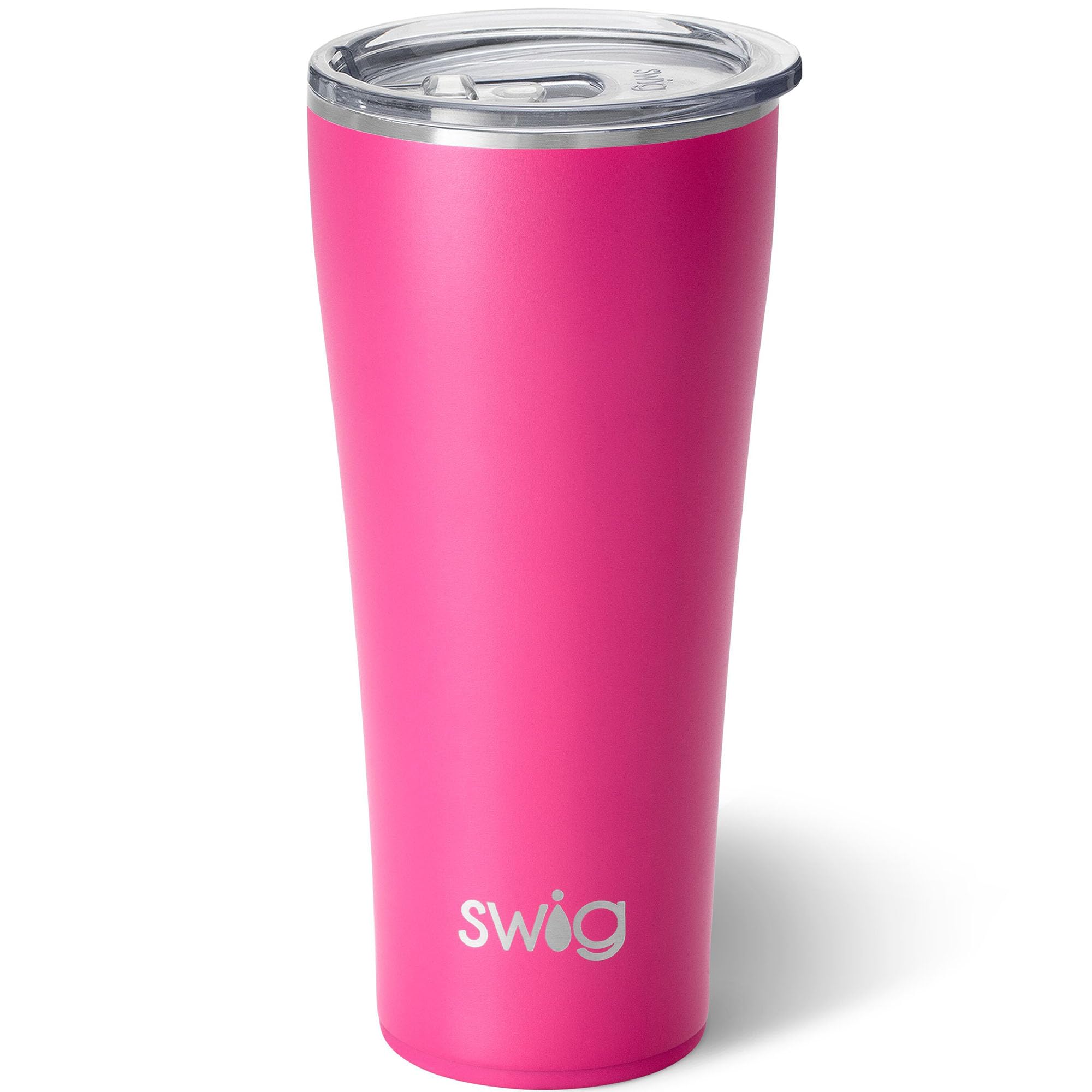 Swig Life 32oz Insulated Tumbler, Travel Coffee Tumbler with Lid, Cup Holder Friendly Travel Coffee Mug, Stainless Steel with Lid (Hot Pink) Image