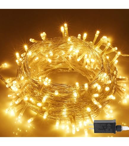 Guirlande De Noël, Décoration De Noël En Rotin De 500 Cm Avec Lumières