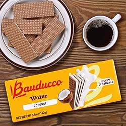 Bauducco Coconut Wafers - Crispy Wafer Cookies With