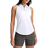 G Gradual Womens Golf Shirt Sleeveless Zip Up Polo Shirts for Women Collared Lightweight Tennis Athletic Tank Top